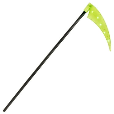 Amscan Glowing Light-Up Scythe for Adults, Halloween Costume Accessories, Plastic, 51.5” H