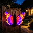 thumbnail image 6 of Solar Lights, Solar Butterfly Garden Lights, Color Changing LED Exterior Wall Light, Solar Powered Outdoor Decoration for Yard Patio, Automatic Dusk to Dawn Landscape Light, 6 of 8