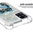 thumbnail image 4 of Compatible with Samsung Galaxy A51 5G Case Liquid Glitter Cute Stylish Slim TPU Silicone Quicksand Sparkle Shockproof Protective for Women Girls Case for Samsung Galaxy A51 5G Pearl Owl YB, 4 of 12