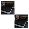 thumbnail image 2 of VONKY Easy To Install Plain Fitted Sheet For High Mattress plifies Bed-Making black 2Set, 2 of 6