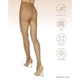 thumbnail image 6 of Melas 6 Pair Women's 12 Denier Crystal Sheer Control Top Pantyhose, Large, Suntan, 6 of 12