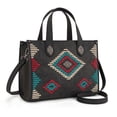 thumbnail image 4 of Montana West Women's Aztec Leather Tote Bag Set with Wallet Stylish Handbag for Everyday Use, Black, 4 of 7