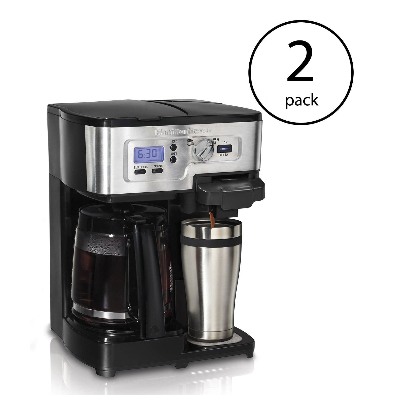Hamilton Beach 2 Way FlexBrew 1 12 Cup KCup Ready Coffee Maker Brewer 2 Pack Walmart
