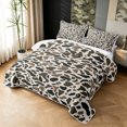 thumbnail image 3 of Manfei Abstract Camouflage Quilt Full, Polkadot Camo Full Bedspread Sets, Coyote Brown, 3 Pieces, 1 Coverlet and 2 Pillowcases, 3 of 7