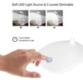 thumbnail image 4 of Lámpara de Escritorio LED Con cuello USB flexible, Luz de Lectura Conterruptor Táctilo Regulable Y Cabezal Giratorio de 360 ​​Para Lectura Nocturna, Trabajo, Hecha de Abs,, 4 of 7