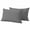 Dark Gray, variant on 2 Pack Outdoor Waterproof Throw Pillow Covers,Sky Blue Solid Color Decorative Square Pillow Case Patio Pillowcases for Chair Couch Sofa 16x16in
