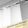 thumbnail image 2 of Queilt Vertical Blind Repair Vane Savers, Metal Vertical Blind Repair Tabs, Vertical Blind Repair Clips for Vertical Blinds Replacement Slats, White (12), 2 of 4
