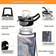 thumbnail image 4 of Qxltty Cobweb Crow Water Bottle 32 oz with Straw BPA Free Reusable Fitness Sport Bottle Perfect for Travel School Outdoors and Gym, 4 of 7