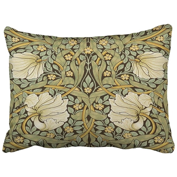 WOPOP Pimpernel Vintage Pre Raphaelite Pillowcase Cushion Cover 20x30 inch