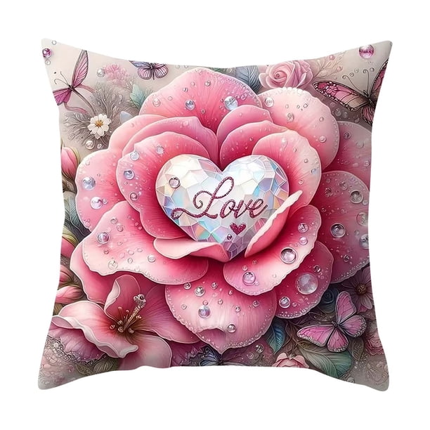 Yhmxh Funda de almohada Rose Limited para el hogar, decoración de sofá.