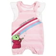 thumbnail image 5 of Star Wars The Mandalorian Baby Girls' Baby Yoda Shortall Set, Sizes 12-24 Months, 5 of 5