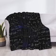 thumbnail image 4 of Vsdgher Mathematica Science Pattern Fleece Throw Blanket, Horizontal Fleece Bedding Home Decor for Couch & Bed All Season Use -40"x30", 4 of 7