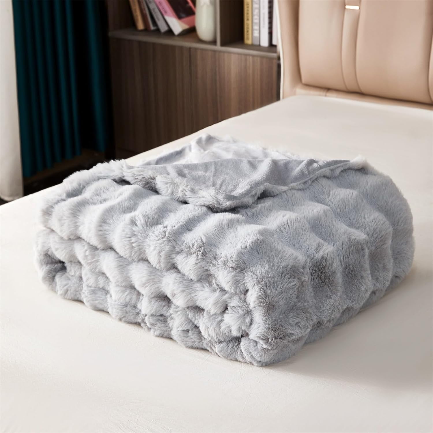 NIBABA Traktor-Decke 125x150 Cm – Weiches Fleece, Für Sofa, Bett & Reise, Mit Landwirtschafts-Motiv