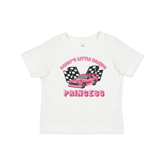 Inktastic Daddy's Racing Princess Pink Race Car Boys or Girls Baby T-Shirt