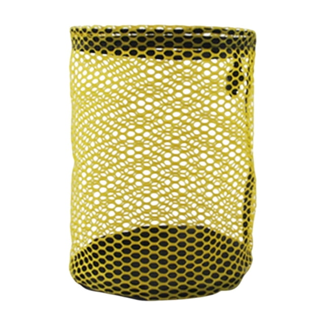 Bolas de golf Bolsa de almacenamiento Drawstring Multipurpose para playa con accesorios de cierre de cerradura de cable Saco de material portátil Amarillo