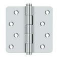 thumbnail image 2 of 4.0" x 1/4R Solid Brass Hinge 2/pk - Polished Chrome, 2 of 3