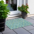thumbnail image 6 of Addison Rugs Chantille Indoor/Outdoor Transitional Diamonds Aloe Washable Rectangle Rug, 1'8" x 2'6", 6 of 6