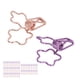 thumbnail image 4 of 100 clips bonitos para encuadernación con forma de flor de dibujos animados, abrazaderas de papel color rosa dorado y morado para el hogar, la escuela y la oficina, 4 of 5