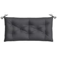 thumbnail image 4 of vidaXL Garden Bench Cushion Melange Anthracite 39.4"x19.7"x2.8" Fabric, 4 of 7