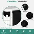 thumbnail image 4 of 100% Blackout French Door Curtains, Privacy Door Curtains for Door Window, 26 X 40 Inch Room Darkening Curtains, Thermal Insulated Door Window Shades for Bedroom, (1 Panel, Light Grey), 4 of 7