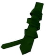 thumbnail image 3 of Mens Solid Hunter Green Ties Necktie, 3 of 5