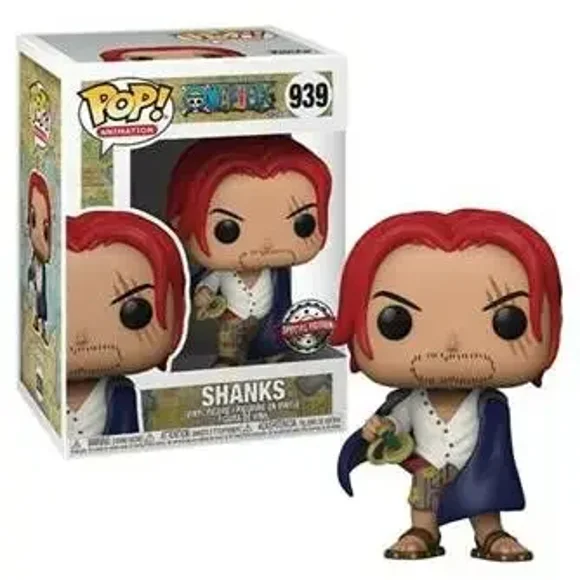 Funko POP Animation One Piece Shanks 939# Glows Plating Samurai Brook 1129# Vinyl Figure Collection Model Toys for Children