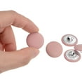 thumbnail image 4 of Uxcell 30pcs 32L Fabric Cloth Covered Button 20mm Metal Shank Round Sewing Buttons for Suits Dress Blouses, Pink, 4 of 5