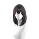 thumbnail image 1 of Peluca corta para cosplay Shimizu Kiyoko, marrón oscuro, corte bob con flequillo, 1 of 3