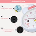 thumbnail image 3 of Unique Bargains 1pc Cute Bunny Face 3D Rabbit Wall Clock 13" x 10" x 1.5" White, 3 of 5