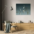 thumbnail image 3 of Alan Hausenflock 32x23 Gallery Wrapped Canvas Wall Art Titled - Early Morning Egrets I, 3 of 4