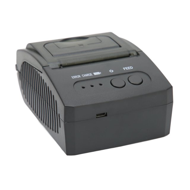 Ticket Printer, 50k Bytes 48mm/s Printing Speed USB DC 5v/2a Charging Thermal Printer Internal Paper Capacity For IOS For For Win EU Plug