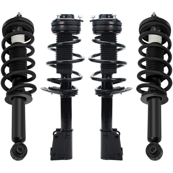 Detroit Axle - 4 Struts for 2011-2019 Dodge Journey, Front & Rear Struts with Coil Spring 2012 2013 2014 2015 2016 2017 2018 Replacement