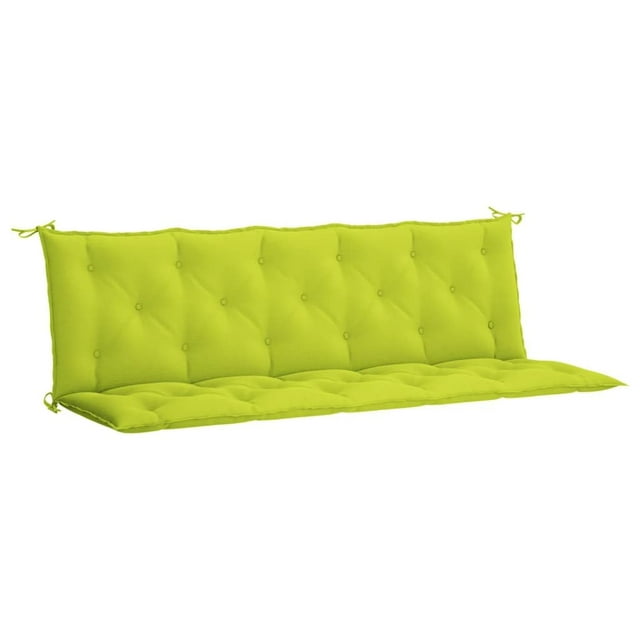 Juego de 2 cojines de banco VidaXL, color verde brillante, para uso exterior e interior