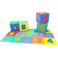 thumbnail image 5 of Multicolor Foam Puzzle Play Mat with Shapes, Colors, Numbers, and Alphabets - 36 Tiles and Borders for Kids' Play Area., 5 of 5