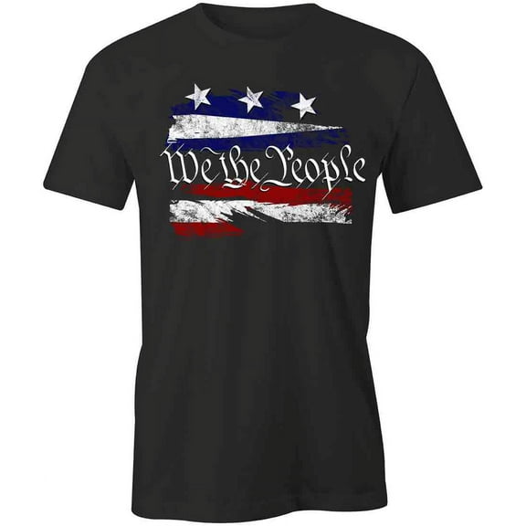 We The People T-Shirt | Patriotic American Black Tee Gift