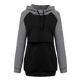 thumbnail image 2 of breaise Maternity Hoodie Long Sleeves Shirts Casual Double Layer Breastfeeding Top Fall and Winter Pregnancy Sweatshirt Casual Clothes, 2 of 5