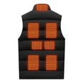 thumbnail image 6 of Heated Fleece Vest Winter Outdoor Fast Warm Up Heated Vest Usb Smart Warm Layer Cotton Padded Sleeveless Zip Up Jacket Regular Fit Womens Vest, 6 of 8