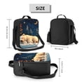 thumbnail image 2 of Lsque Starry Sky Sleep White Bear Lunch Bag Lunch Box for Women Men Reusable Insulated Lunch Tote Bag,Leakproof Thermal Cooler Sack Food Handbags Case High Capacity, 2 of 9
