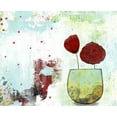 thumbnail image 2 of Ogren, Sarah 24x20 White Modern Wood Framed Museum Art Print Titled - Red Flowers, 2 of 4