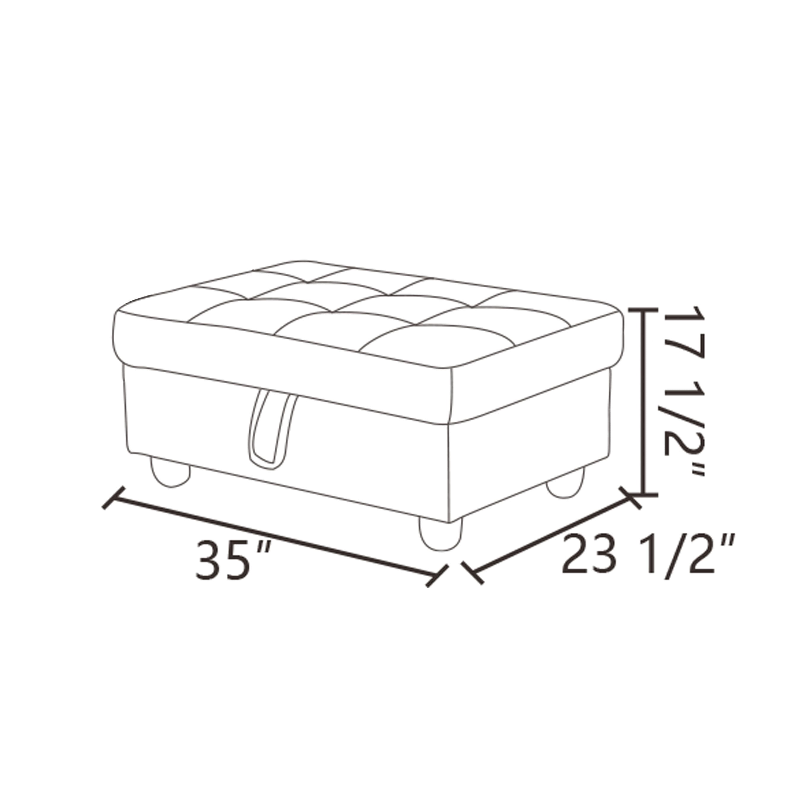 MAYEERTY Sofa Ottoman Footrest with Storage, Multi-Variant Foot Stool for Home, Bedroom, Living Room