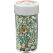 Great Value Blue, White and Gold Snowflake Winter Sprinkle Mix, 2.61 oz.