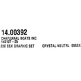thumbnail image 5 of Chaparral Boat Decal Kit 14.00392 | SSX 236 Crystal Black Gray (4PC), 5 of 5