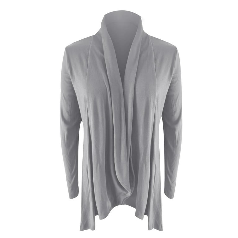 Buy Cardigan long sleeve Grand Prix CONTEMPORARY (90%viscose, 10%elastane,  gray, XS) at the Grand Prix store