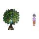 thumbnail image 1 of Figura de escritorio,Estatua de pavo real en estante,escritorio,decoración del hogar,Figuras decorativas creativas para la oficina y el hogar,Muñeca Geisha Japonesa,Muñeca geisha con kimono, 1 of 8