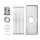 thumbnail image 1 of Stainless Steel Linear Shower Drain, Odor Resistant Rectangular Floor Drain for Home Bathroom Balcony, Center Hole, 1 of 4