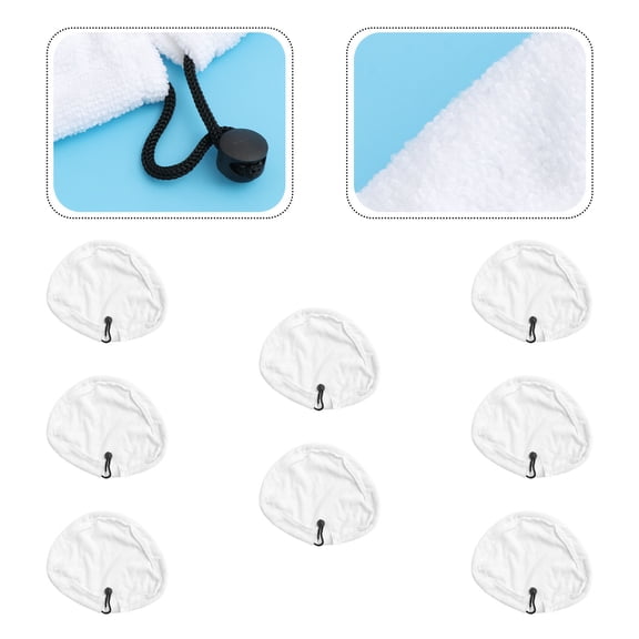 8 Pcs Steam Mop Cover Washable Cloth Covers Tile Floor Cleaning Pads