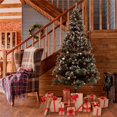 thumbnail image 1 of ALEKO CT94H1250 Snow Dusted Artificial Christmas Tree with Pine Cones - 8 Foot, 1 of 5