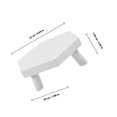 thumbnail image 2 of Raindrops Wood Pot Stool for Displaying Plants with White Color and Solid Wood 1Pcs, 2 of 8