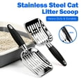 thumbnail image 6 of Stainless Steel Cat Litter Scoop, Metal Cat Litter Scoop, Kitty Metal Scooper, Sturdy Mesh Scooper, Silver, 6 of 8