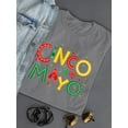 thumbnail image 3 of Cinco De Mayo Confetti Pepper Shaped T-Shirt Women -Image by Shutterstock, Female XX-Large, 3 of 4